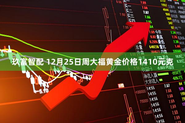 玖富智配 12月25日周大福黄金价格1410元克